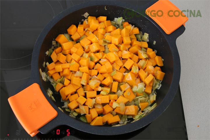 Incorporar la calabaza
